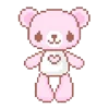 🧸 Эмодзи «pixel pink&violet» для Telegram