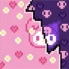🐱 Эмодзи «pixel pink&violet» для Telegram