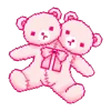 🧸 Эмодзи «pixel pink&violet» для Telegram