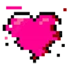 💖 Эмодзи «pixel pink&violet» для Telegram