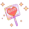 🩸 Эмодзи «pixel pink&violet» для Telegram