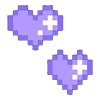 💞 Эмодзи «pixel pink&violet» для Telegram