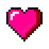 💖 Эмодзи «pixel pink&violet» для Telegram