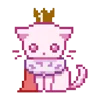 👑 Эмодзи «pixel pink&violet» для Telegram