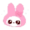 Эмодзи pixel pink&amp;violet для Telegram — скачать