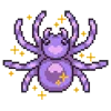 🕷 Эмодзи «pixel pink&violet» для Telegram