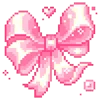 🎀 Эмодзи «pixel pink&violet» для Telegram