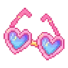 👓 Эмодзи «pixel pink&violet» для Telegram