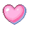 💖 Эмодзи «pixel pink&violet» для Telegram