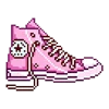 👟 Эмодзи «pixel pink&violet» для Telegram