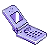 📱 Эмодзи «pixel pink&violet» для Telegram