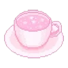 ☕️ Эмодзи «pixel pink&violet» для Telegram