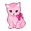 🐈 Эмодзи «pixel pink&violet» для Telegram