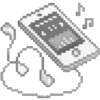 🎵 Эмодзи «чб pixel #forgirls #pixel #color» для Telegram