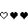 🖤 Эмодзи «чб pixel #forgirls #pixel #color» для Telegram