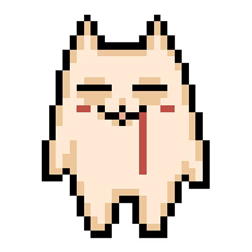 😐 Стикер «Pixel cat» для Telegram