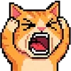 😬 Эмодзи «Pixel Cat» для Telegram