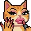 👄 Эмодзи «Pixel Cat» для Telegram