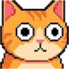 😦 Эмодзи «Pixel Cat» для Telegram