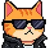 😎 Эмодзи «Pixel Cat» для Telegram