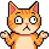 😟 Эмодзи «Pixel Cat» для Telegram