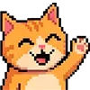 👋 Эмодзи «Pixel Cat» для Telegram