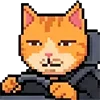 😑 Эмодзи «Pixel Cat» для Telegram