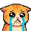😢 Эмодзи «Pixel Cat» для Telegram