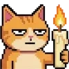 🕯️ Эмодзи «Pixel Cat» для Telegram