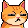 😑 Эмодзи «Pixel Cat» для Telegram