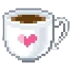 ☕️ Эмодзи «🌸 Pixel emoji - пиксельные» для Telegram