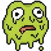 🥴 Эмодзи «meme pixel frog» для Telegram