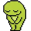 😊 Эмодзи «meme pixel frog» для Telegram