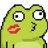 💋 Эмодзи «meme pixel frog» для Telegram
