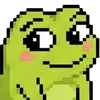 🥹 Эмодзи «meme pixel frog» для Telegram