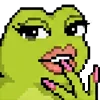 👄 Эмодзи «meme pixel frog» для Telegram