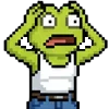 😳 Эмодзи «meme pixel frog» для Telegram