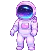 👩‍🚀 Эмодзи «Pixel Space Game» для Telegram