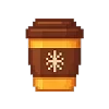 ☕️ Эмодзи «Pixel Winter» для Telegram