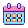 📅 Эмодзи «Пиксельные Эмодзи» для Telegram
