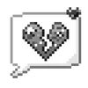 💔 Эмодзи «Pixelart» для Telegram