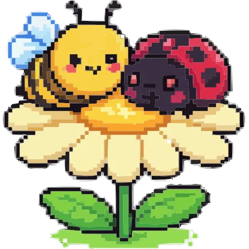 🐞 Эмодзи «Пиксельная Весна» для Telegram