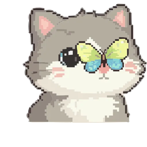 🐱 Эмодзи «Пиксельная Весна» для Telegram