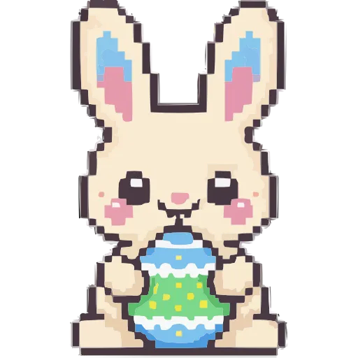 🐇 Эмодзи «Пиксельная Весна» для Telegram