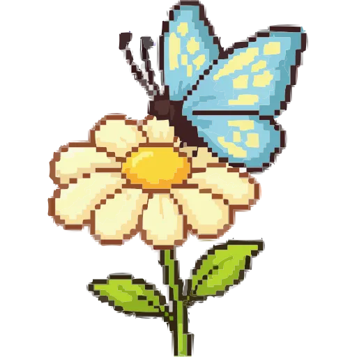 🦋 Эмодзи «Пиксельная Весна» для Telegram