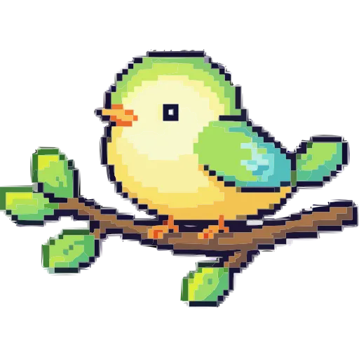 🐦 Эмодзи «Пиксельная Весна» для Telegram