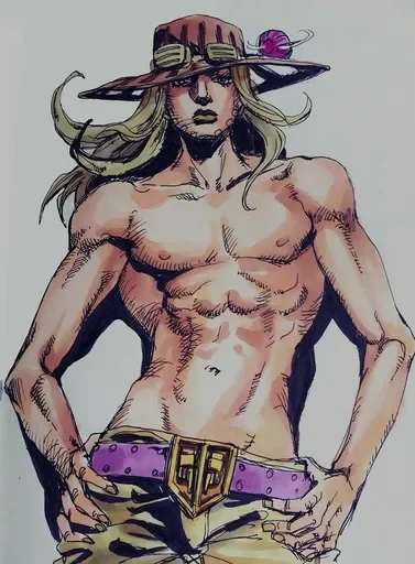 💗 Стикер «Джайро Цеппели Gyro Zeppeli» для Telegram