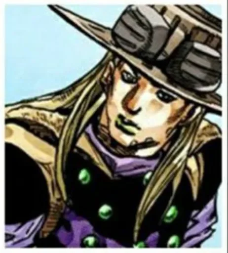 😑 Стикер «Джайро Цеппели Gyro Zeppeli» для Telegram