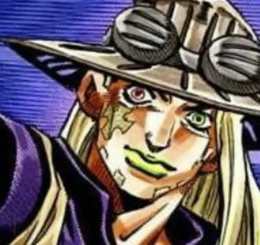 😦 Стикер «Джайро Цеппели Gyro Zeppeli» для Telegram