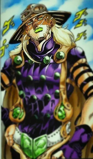 💪 Стикер «Джайро Цеппели Gyro Zeppeli» для Telegram